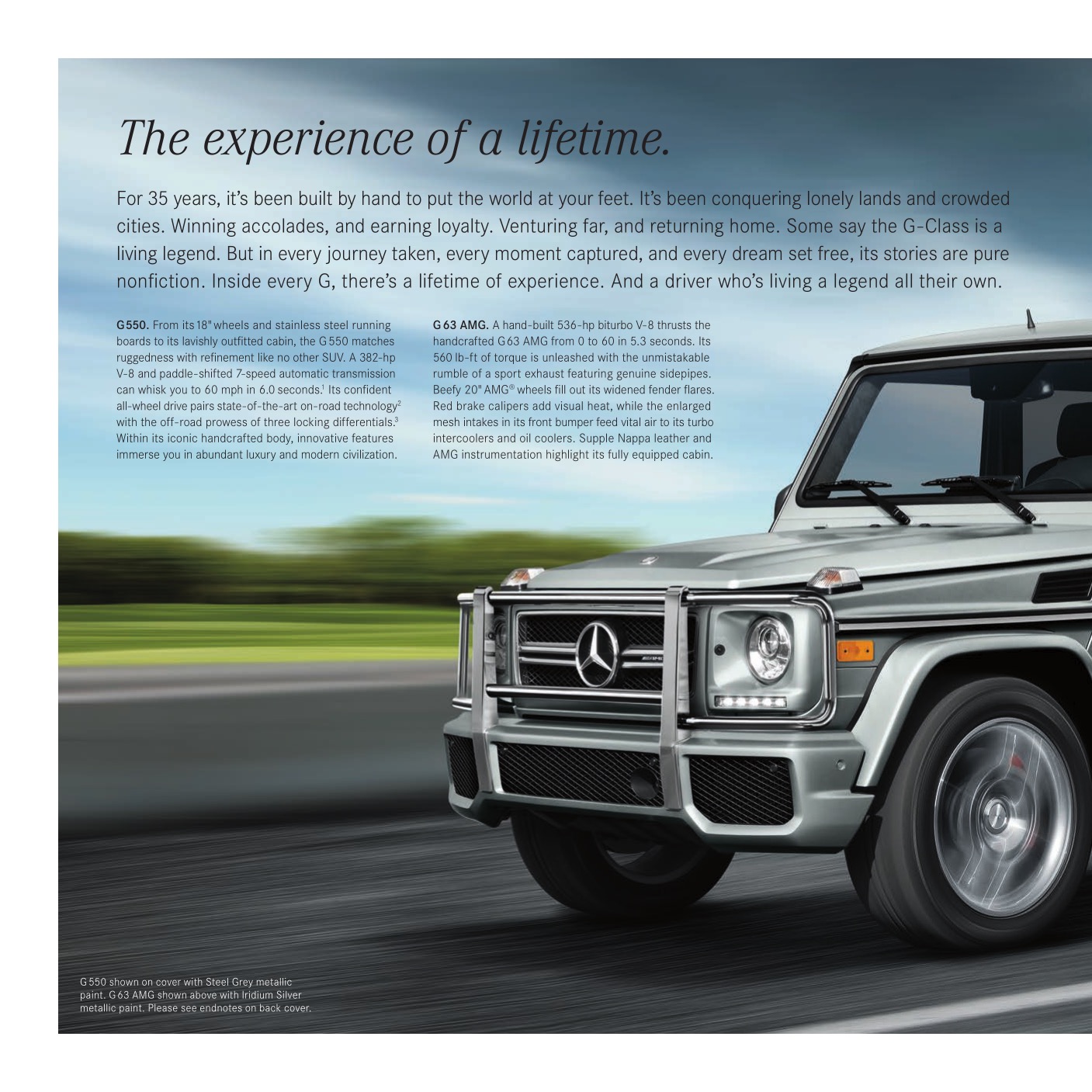 2015 Mercedes-Benz G-Class Brochure Page 5